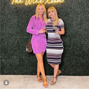 Hello Molly Purple button down dress